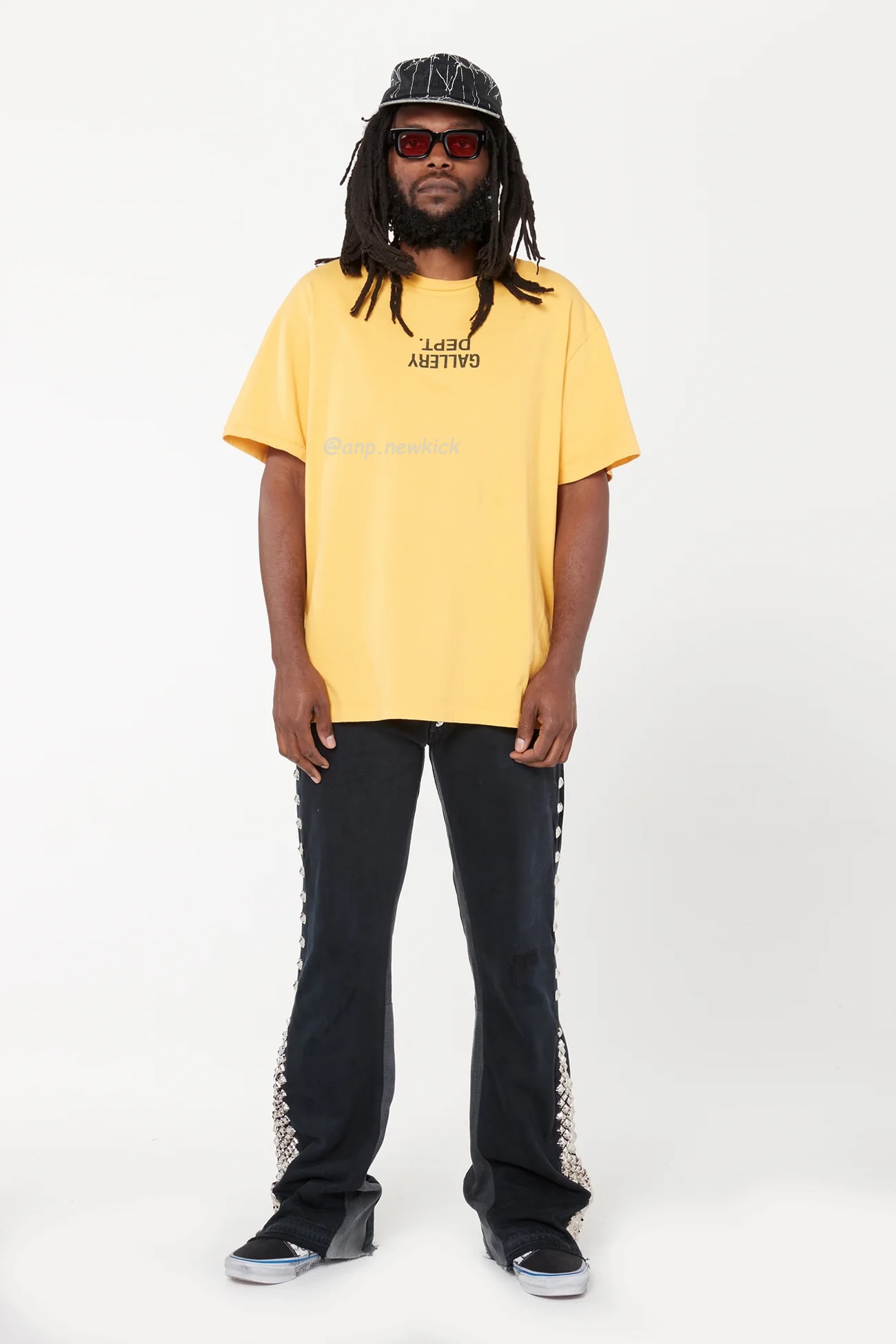 Gallery Dept Fucked Up Reverse English Logo Printed Short Sleeve T Shirt (2) - www.newkick.vip